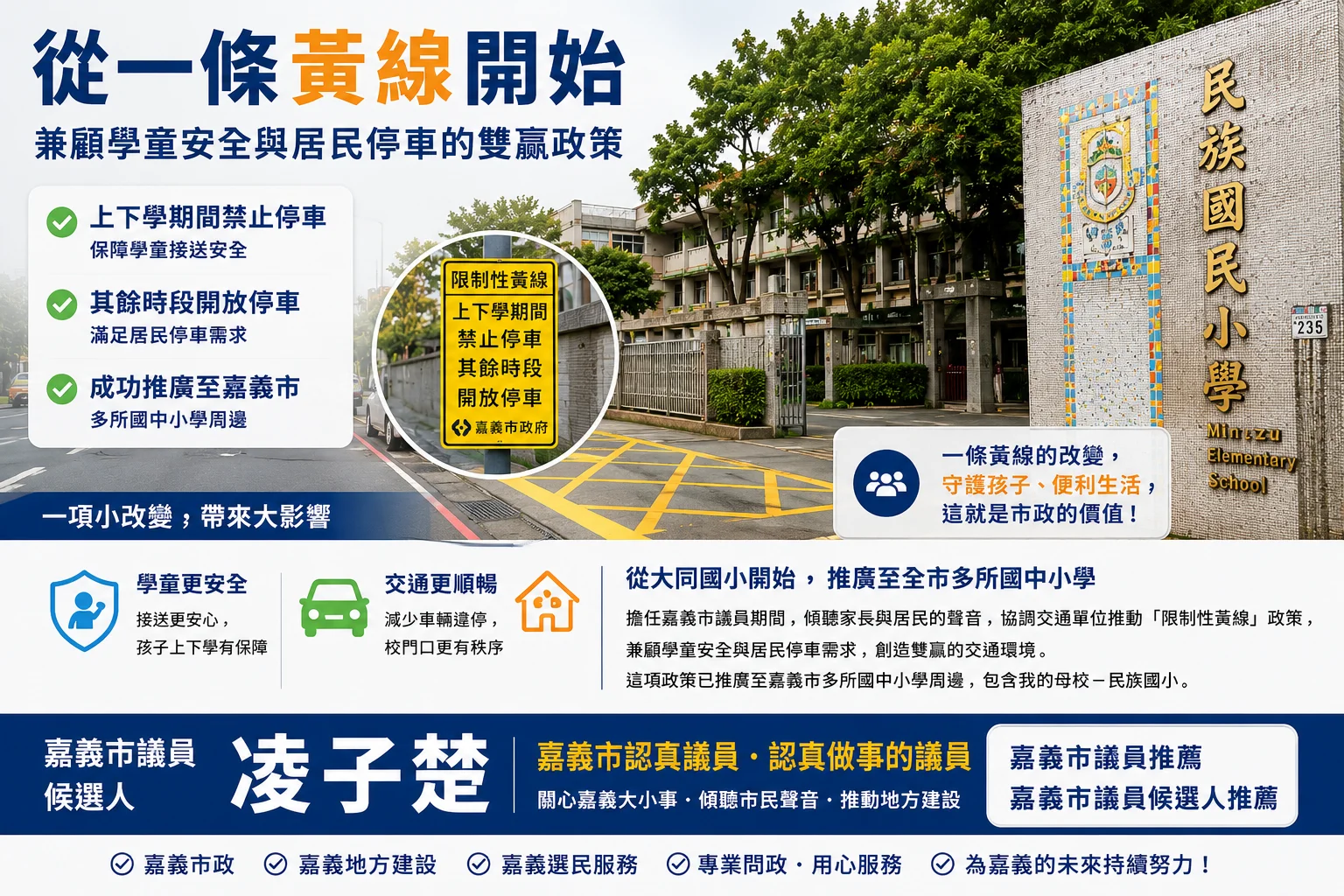 從一條黃線開始：兼顧學童安全與居民停車的雙贏政策
