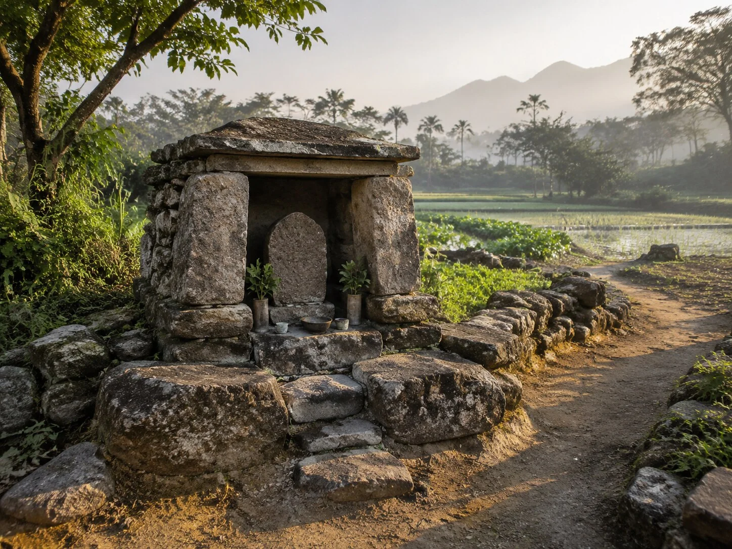嘉義立德街石頭土地公廟有250年嗎？凌子楚行腳第51天走讀地方信仰