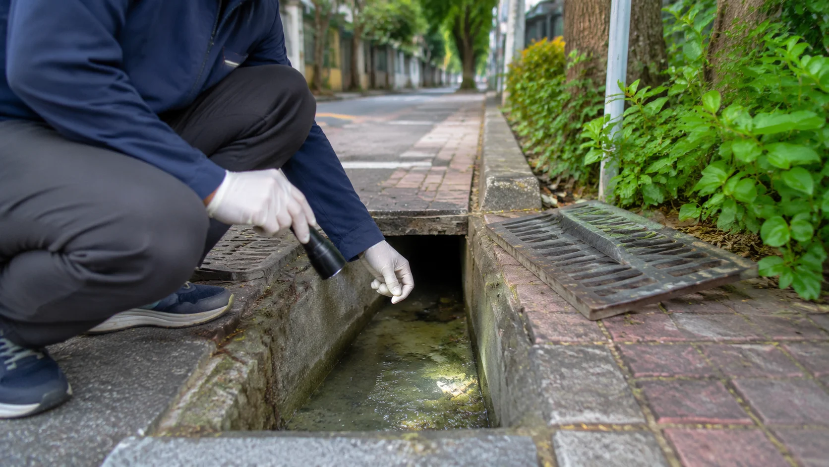 蘭潭國小前排水溝積水怎麼改善？凌子楚行腳第59天陳情追蹤紀錄