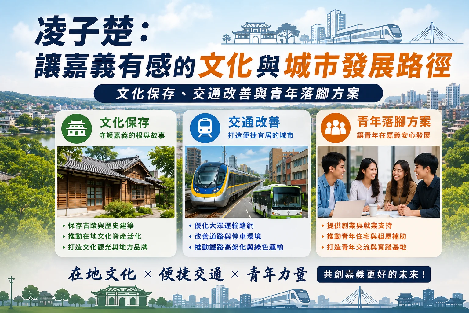 凌子楚：讓嘉義有感的文化與城市發展路徑 — 文化保存、交通改善與青年落腳方案