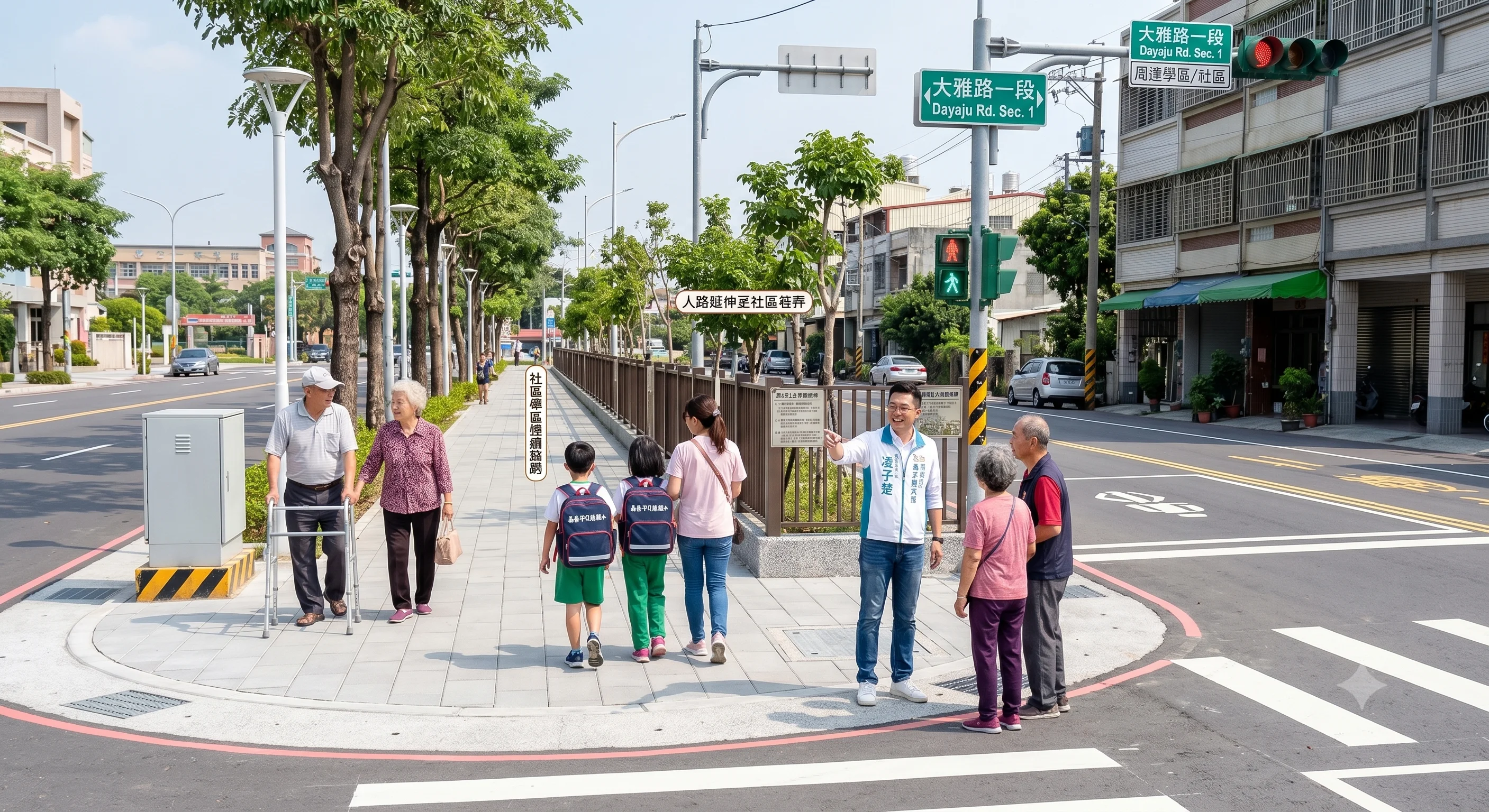 大雅路人行道完工後，下一步怎麼走？凌子楚談嘉義東區通行安全