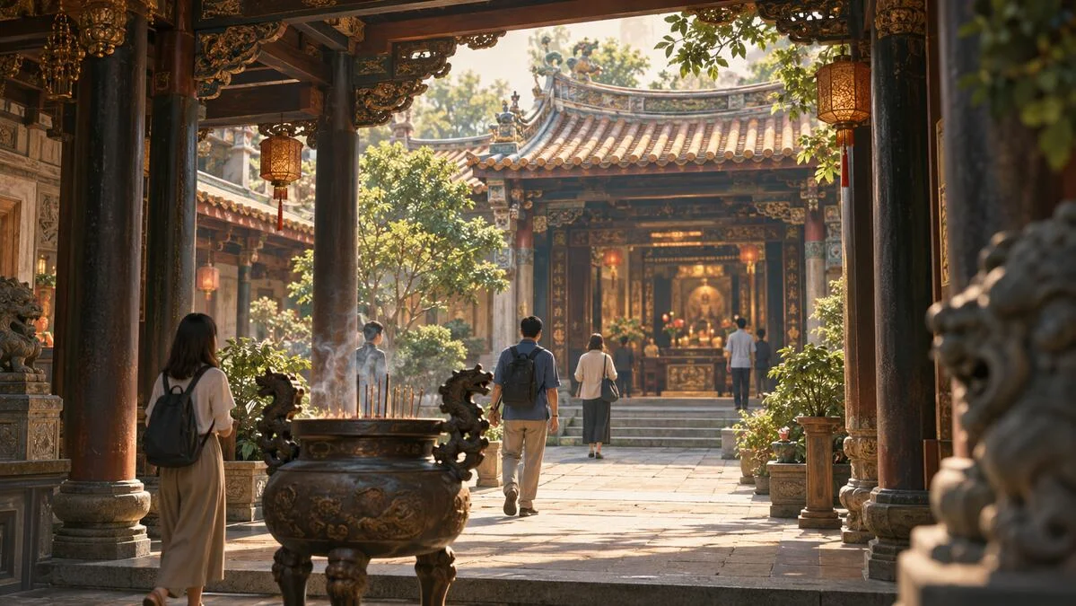 嘉義大天后宮在哪裡？凌子楚行腳第63天走進城隍廟後殿